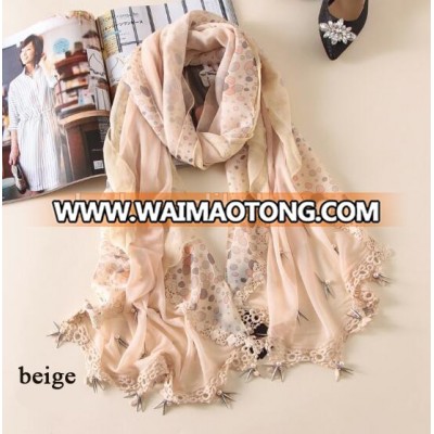 Custom brand scarves and shawls for 2016 women's fashion dresses