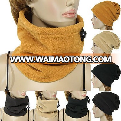 Customized outdoor polar fleece nack warmer tube scarf beanie